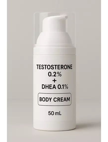 TESTOSTERONE 0,2% + DHEA 0,1% 50ml BODY cream в магазине биодобавок nutrido.shop