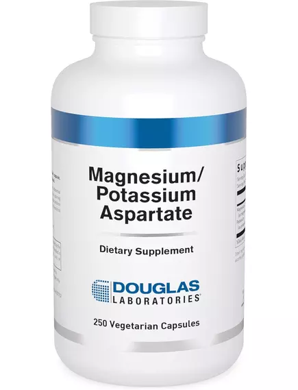 DOUGLAS LABORATORIES MAGNESIUM-POTASSIUM ASPARTATE / МАГНІЙ-КАЛІЙ АСПАРТАТ 250 КАПСУЛ від магазину біодобавок nutrido.shop