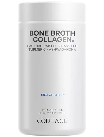 CodeAge Bone Broth Collagen / Кістковий бульйон Колаген 180 капсул в магазине биодобавок nutrido.shop