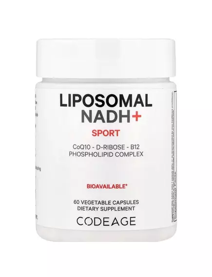 CodeAge Liposomal NADH+ / Липосомальный НАДН+ производство клеточной энергии 60 капсул в магазине биодобавок nutrido.shop
