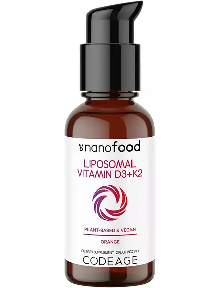 CODEAGE LIPOSOMAL VITAMIN D3+K2 / ЛІПОСОМАЛЬНІ ВІТАМІНИ Д3 + К2 ВЕГАН 59,2 МЛ від магазину біодобавок nutrido.shop