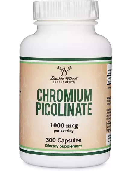 Double Wood Chromium Picolinate / Хром піколінат 300 капсул від магазину біодобавок nutrido.shop