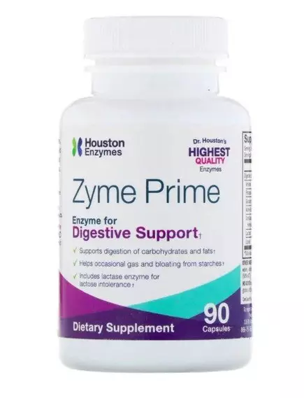 HOUSTON ENZYMES ZYME PRIME / ЗАЙМ ПРАЙМ ЕНЗИМИ 90 CAPSULES від магазину біодобавок nutrido.shop