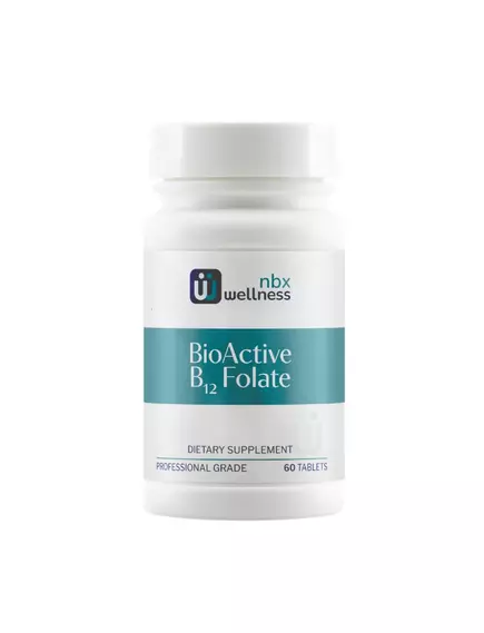 NEUROBIOLOGIX BIOACTIVE B-12 FOLATE / Б12 МЕТИЛКОБАЛАМІН + МЕТИЛФОЛАТ 60 ТАБЛЕТОК від магазину біодобавок nutrido.shop