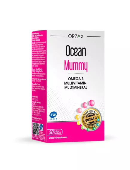 Orzax Mummy / Мультивітаміни + Омега 3 для вагітних і годуючих 30 капсул від магазину біодобавок nutrido.shop