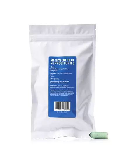 PurO3 Methylene Blue Suppositories / Супозиторії з метиленовим синім 20 шт. в магазине биодобавок nutrido.shop