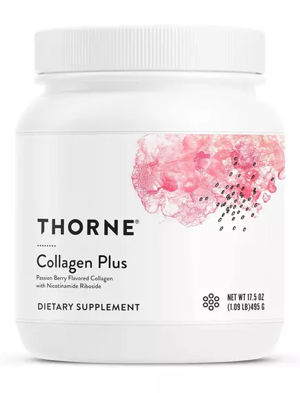 Thorne Research Collagen Plus / Колаген зі смаком маракуї 495 г від магазину біодобавок nutrido.shop