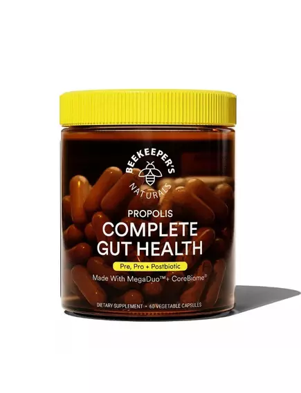 Beekeeper's Naturals Propolis Complete Gut Health / Здоров'я кишківника пре-, про- та постбіотики 60 капсул в магазине биодобавок nutrido.shop