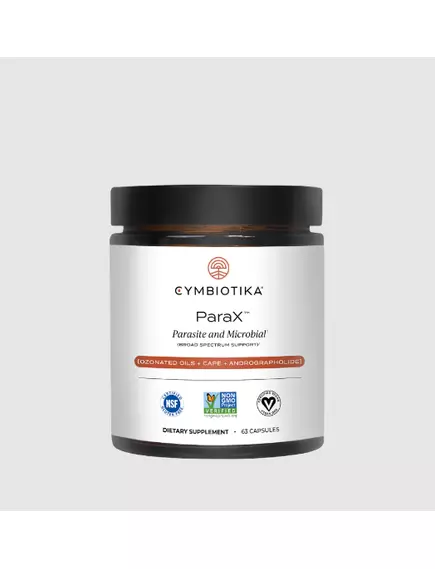 CYMBIOTIKA PARAX / АНТИПАРАЗИТАРНА СУМІШ ОЗОНОВАНИХ ОЛІЙ 63 КАПСУЛИ від магазину біодобавок nutrido.shop