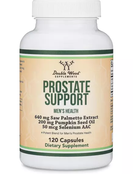 Double Wood Prostate Support Supplement / Підтримка простати з Пальметто 120 капсул в магазине биодобавок nutrido.shop
