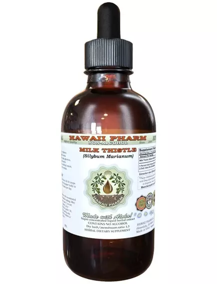 Hawaii Pharm Milk Thistle Alcohol-FREE Organic / Расторопша органик без спирта 120 мл в магазине биодобавок nutrido.shop