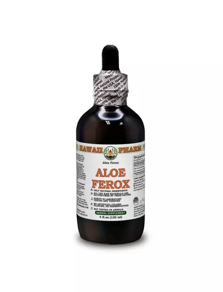 Hawaii Pharm Aloe Ferox Alcohol-FREE / Алое Ферокс рідкий без спирту 120 мл від магазину біодобавок nutrido.shop