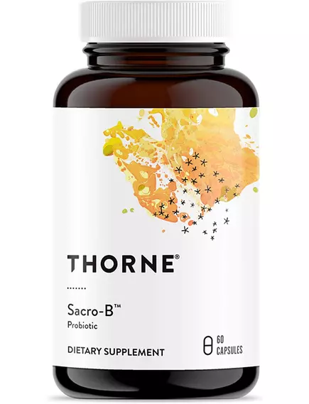 Thorne Research Sacro-B / Пробиотик Сахаромицеты Буларди, 60 капсул в магазине биодобавок nutrido.shop
