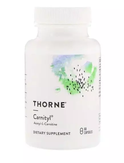 THORNE RESEARCH CARNITYL / АЦЕТІЛКАРНІТІН 60 КАПСУЛ від магазину біодобавок nutrido.shop