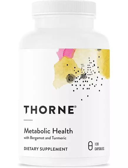 Thorne Research Metabolic Health / Підтримка метаболізму з бергамотом і куркумою 120 капсул в магазине биодобавок nutrido.shop