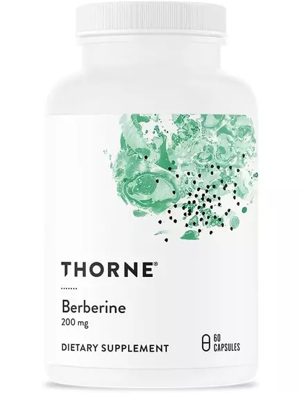 Thorne Research Berberine / Берберин поддержка уровня холестерина и сахара 200 мг 60 капсул в магазине биодобавок nutrido.shop