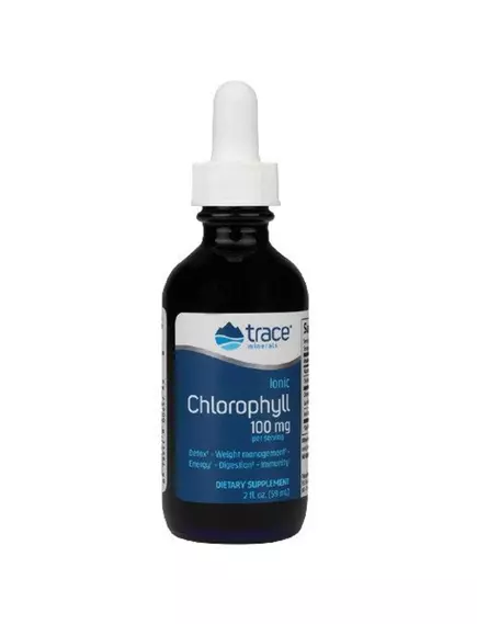 Хлорофіл іонний 100 мг 59 мл / Ionic Chlorophyll, Trace Minerals в магазине биодобавок nutrido.shop