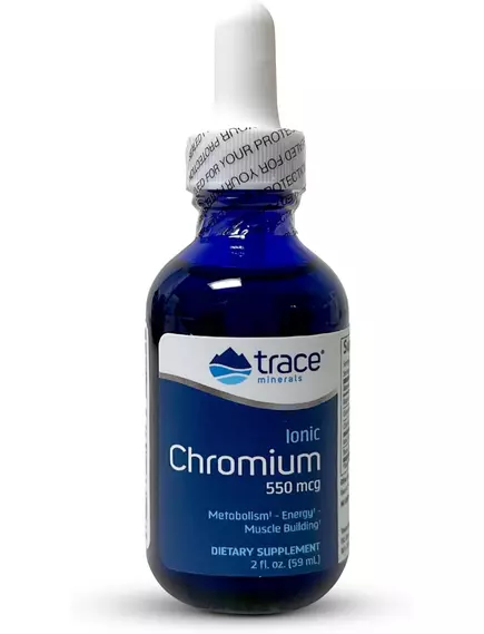 Хром іонний 550 мкг 59 мл / Ionic Chromium, Trace Minerals в магазине биодобавок nutrido.shop