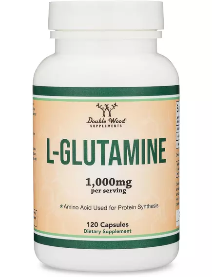Double Wood L-Glutamine / L-глутамін 1000 мг 120 капсул від магазину біодобавок nutrido.shop
