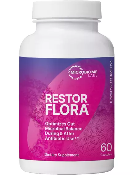 MICROBIOME LABS RESTORFLORA / РЕСТОРФЛОРА 60 КАПСУЛ від магазину біодобавок nutrido.shop