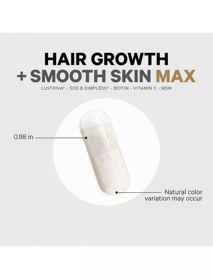 CodeAge Hair Growth + Smooth Skin Max / Комплекс вітамінів для росту волосся і гладкої шкіри 30 капсул, фото 3 від магазину біодобавок nutrido.shop