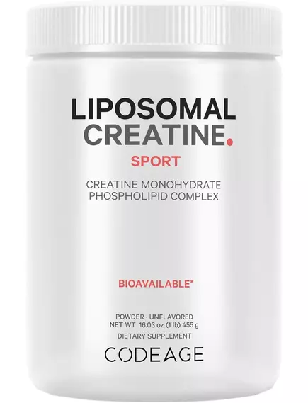 CODEAGE LIPOSOMAL CREATINE / КРЕАТИН ЛІПОСОМАЛЬНИЙ ПОРОШОК 455 Г від магазину біодобавок nutrido.shop