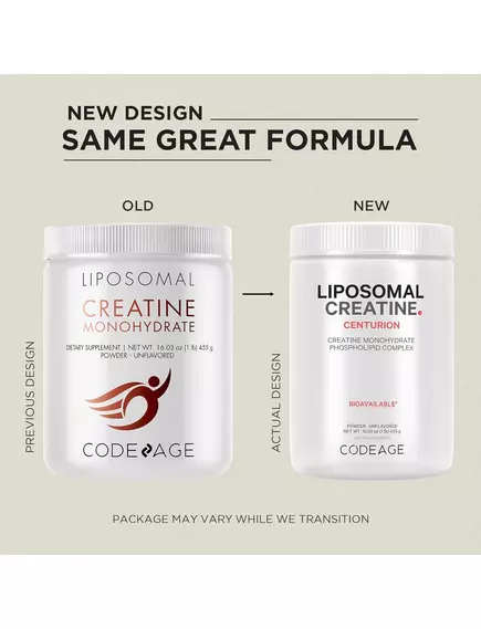 CodeAge Liposomal Creatine / Креатин липосомальный порошок 455 г, фото 2 в магазине биодобавок nutrido.shop