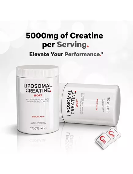 CodeAge Liposomal Creatine / Креатин липосомальный порошок 455 г, фото 4 в магазине биодобавок nutrido.shop