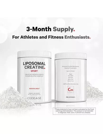 CodeAge Liposomal Creatine / Креатин липосомальный порошок 455 г, фото 5 в магазине биодобавок nutrido.shop