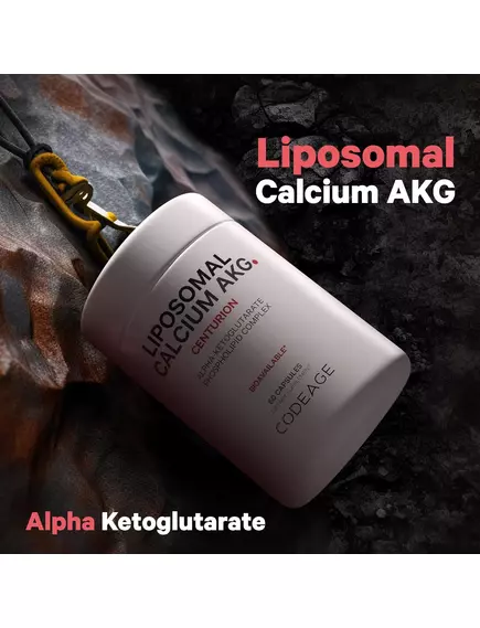 CodeAge Liposomal Calcium AKG / Ліпосомальний кальцій альфа-кетоглутарат 60 капсул, фото 3 від магазину біодобавок nutrido.shop
