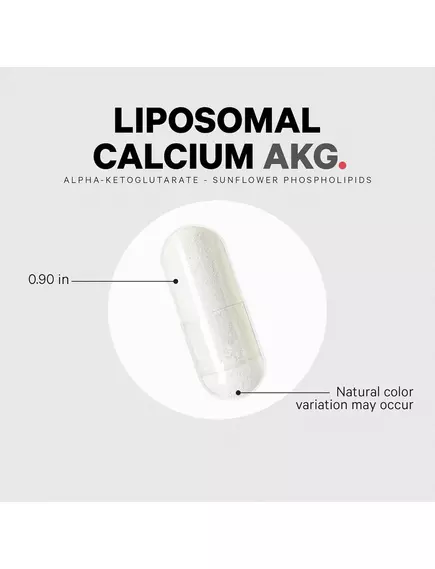 CodeAge Liposomal Calcium AKG / Ліпосомальний кальцій альфа-кетоглутарат 60 капсул, фото 2 від магазину біодобавок nutrido.shop