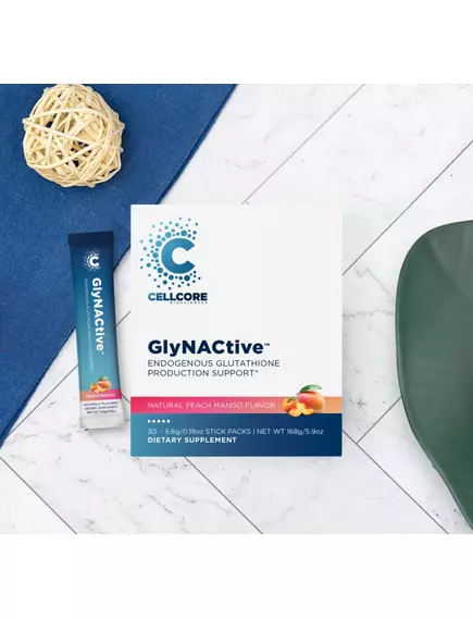CellCore GlyNACtive / Комплекс гліцину та NAC для антиоксидантного захисту 30 саше, фото 7 від магазину біодобавок nutrido.shop