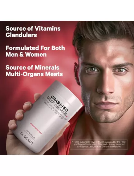 CodeAge Beef Organs / Яловичі органи 180 капсул, фото 7 від магазину біодобавок nutrido.shop