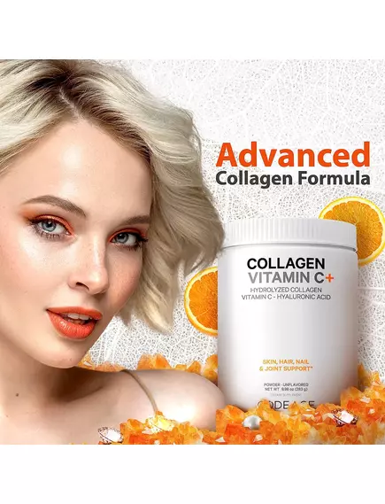 CodeAge Collagen Peptides Powder + / Пептиды коллагена + витамин С 283 г, фото 6 в магазине биодобавок nutrido.shop