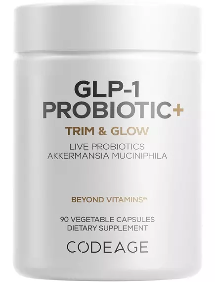 CodeAge GLP-1 Probiotic+ / Пробіотик GLP-1 Підтримка та сяйво 90 капсул від магазину біодобавок nutrido.shop