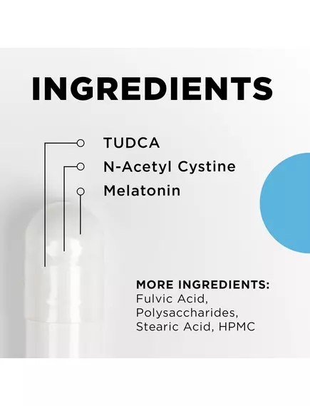 CELLCORE ADVANCED TUDCA / ТУДКА ТАУРОУРСОДЕЗОКСІХОЛЕВАЯ КИСЛОТА 60 КАПСУЛ, фото 4 від магазину біодобавок nutrido.shop