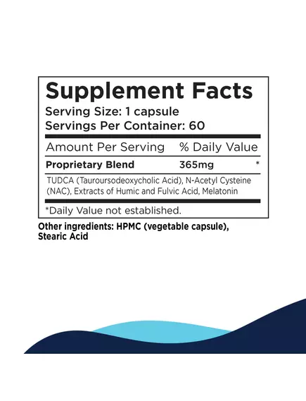 CELLCORE ADVANCED TUDCA / ТУДКА ТАУРОУРСОДЕЗОКСІХОЛЕВАЯ КИСЛОТА 60 КАПСУЛ, фото 2 від магазину біодобавок nutrido.shop