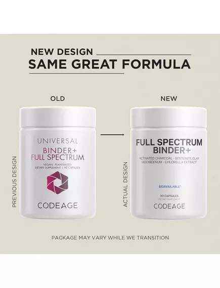 CODEAGE BINDER + FULL SPECTRUM / СОРБЕНТ ПОВНОГО СПЕКТРУ 90 КАПСУЛ, фото 3 від магазину біодобавок nutrido.shop