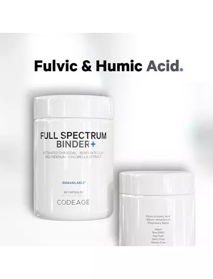 CODEAGE BINDER + FULL SPECTRUM / СОРБЕНТ ПОВНОГО СПЕКТРУ 90 КАПСУЛ, фото 6 від магазину біодобавок nutrido.shop