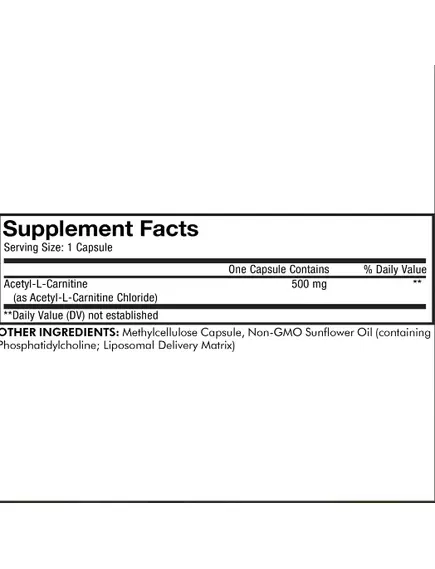 CODEAGE LIPOSOMAL ACETYL-L-CARNITINE / ЛІПОСОМАЛЬНИЙ АЦЕТИЛ-L-КАРНІТИН 90 КАПСУЛ, фото 5 від магазину біодобавок nutrido.shop