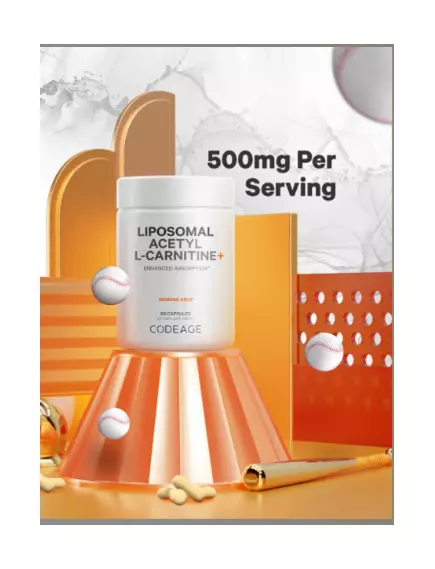 CODEAGE LIPOSOMAL ACETYL-L-CARNITINE / ЛІПОСОМАЛЬНИЙ АЦЕТИЛ-L-КАРНІТИН 90 КАПСУЛ, фото 6 від магазину біодобавок nutrido.shop