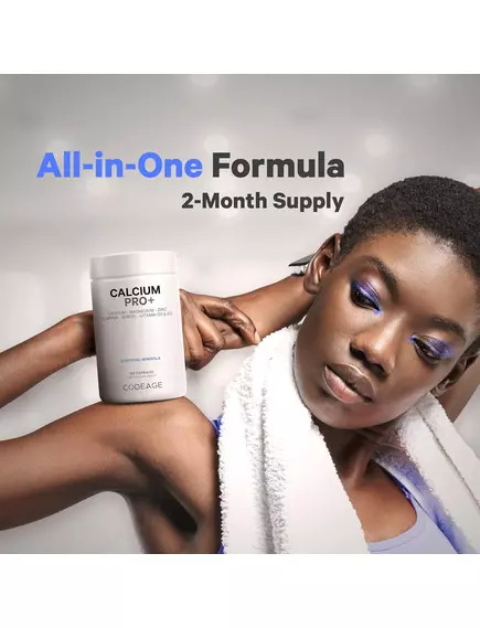 CodeAge Calcium Pro+ / Кальцій + вітаміни та мінерали 120 капсул, фото 7 від магазину біодобавок nutrido.shop
