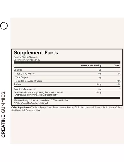 CodeAge Creatine / Креатин моногідрат 5000 мг 120 жувальних цукерок, фото 2 від магазину біодобавок nutrido.shop