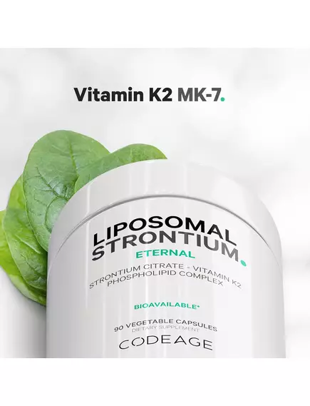CodeAge Liposomal Strontium / Ліпосомальний стронцій для кісток і мінерального обміну 90 капсул, фото 3 в магазине биодобавок nutrido.shop