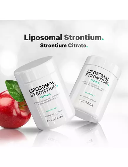 CodeAge Liposomal Strontium / Ліпосомальний стронцій для кісток і мінерального обміну 90 капсул, фото 4 в магазине биодобавок nutrido.shop
