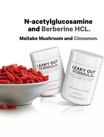 CODEAGE LEAKY GUT FORMULA / КОМПЛЕКСНА ДОБАВКА ДЛЯ ЛІКУВАННЯ КИШКІВНИКА, ЩО ПРОТІКАЄ 60 КАПСУЛ, фото 6 від магазину біодобавок nutrido.shop