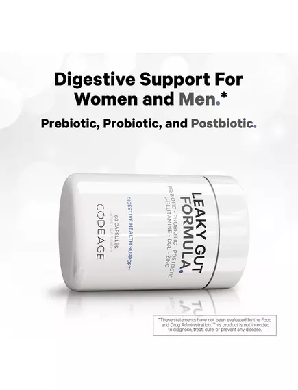 CODEAGE LEAKY GUT FORMULA / КОМПЛЕКСНА ДОБАВКА ДЛЯ ЛІКУВАННЯ КИШКІВНИКА, ЩО ПРОТІКАЄ 60 КАПСУЛ, фото 7 від магазину біодобавок nutrido.shop