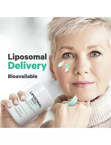 CODEAGE LIPOSOMAL NAD+ / ЛІПОСОМАЛЬНИЙ НАД+ ПІДТРИМКА ВИРОБЛЕННЯ КЛІТИННОЇ ЕНЕРГІЇ 60 КАПСУЛ, фото 6 від магазину біодобавок nutrido.shop