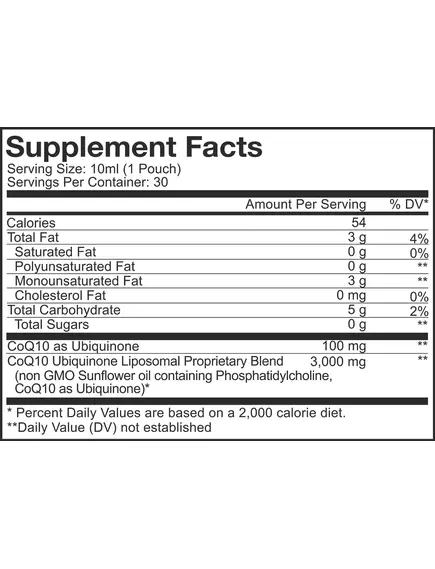 CODEAGE LIPOSOMAL WONDER HEART LIQUID COQ10 / ЛІПОСОМАЛЬНИЙ КОЕНЗИМ КУ10 30 САШЕ, фото 2 від магазину біодобавок nutrido.shop