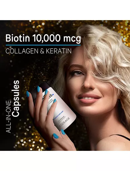 CODEAGE HAIR VITAMINS / ВІТАМІНИ ДЛЯ ВОЛОССЯ 120 КАПСУЛ, фото 5 від магазину біодобавок nutrido.shop